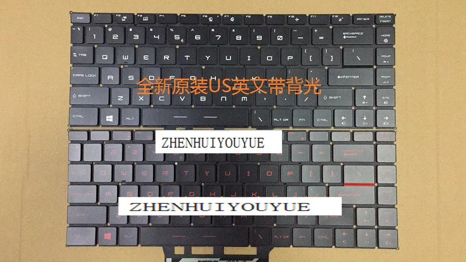 

New for MSI PS63 Modern keyboard US backlight red key/ white key