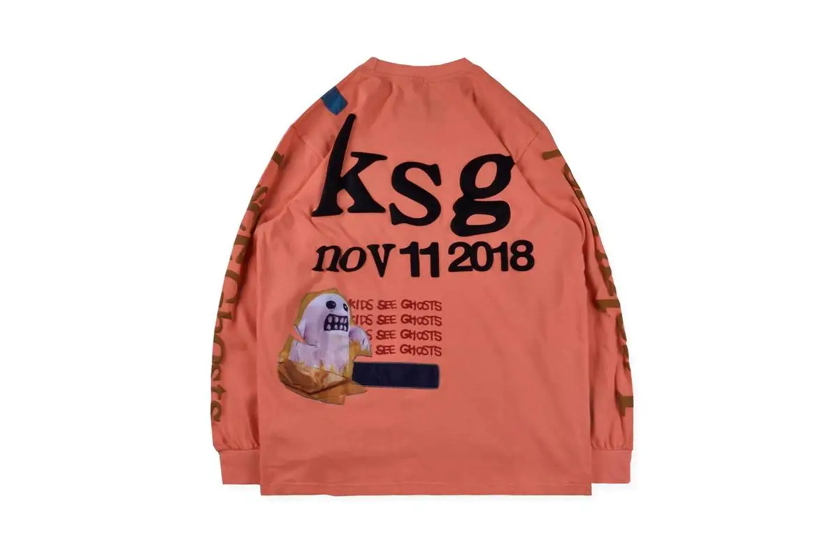 Футболка Kanye West Lucky Me Kids See Ghosts Loog с рукавами, Cpfm XY Z, мужская и женская футболка с вышивкой, уличная одежда, футболки в стиле хип-хоп cpfm