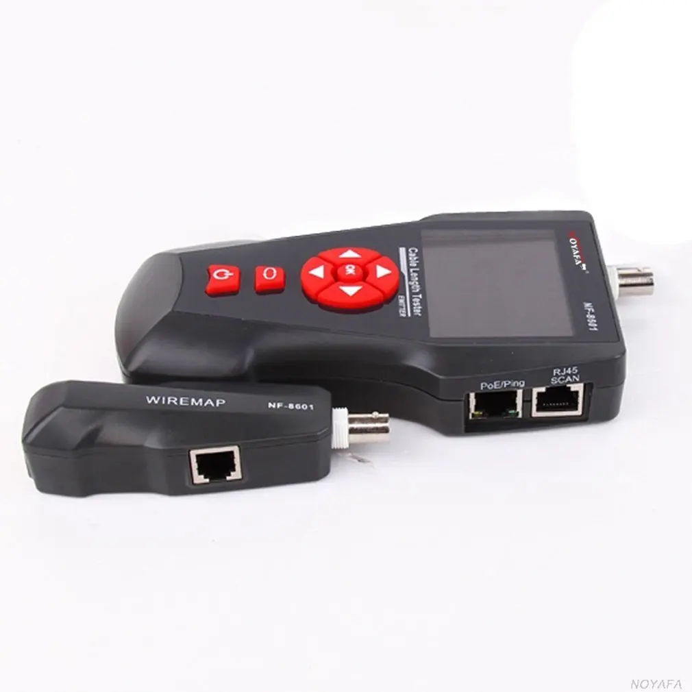 NF-8601A Профессиональный полнофункциональный кабельный тестер/сетевой тестер пинг-тест POE тест и перекрестный тест