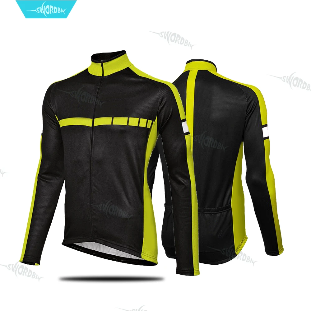 Cycling Jersey Ropa Ciclismo длинный рукав Велоспорт Джерси набор MTB Skinsuit Pro командная Одежда дышащая быстросохнущая велосипедная одежда комбинезон комплект - Цвет: Cycling Jersey