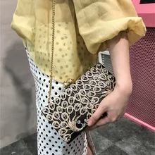 Новая темпераментная Персонализированная Бриллиантовая Шипованная Сумка на плечо модная сумка на цепочке женские вечерние Стразы клатч