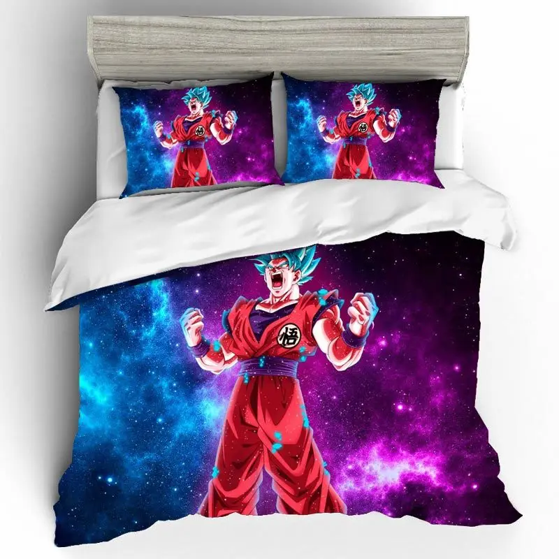 BS58 Dragon Ball постельное белье из хлопка домашний текстиль постельное белье высокого качества 3D комплект постельного белья королевского размера детское постельное белье Комплект пододеяльника 2 человека - Цвет: BS58