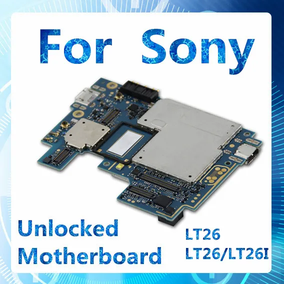 Разблокирована для sony Xperia LT26 LT26/LT26I материнская плата с чипом панель ОС Android материнская плата LT26 LT26/LT26I оригинальная замененная карта