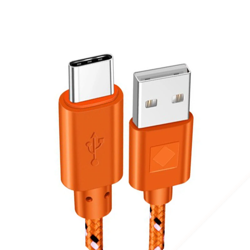 Кабель usb type C с оплеткой для быстрой зарядки 1 м 2 м 3 м Шнур зарядное устройство для huawei p9 p10 p20 mate 10 pro lite samsung Galaxy s8 S9 a3 a5