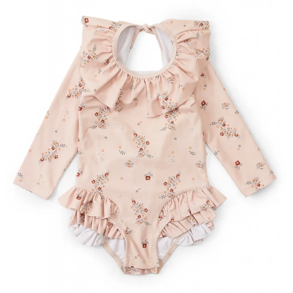 Baby Girls Swimming Suit 18M-9T Flower Kids SwimWears Sister Brother Matching kids clothing set girls clothing set
