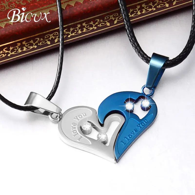 BICUX креативные корейские милые романтические ожерелья с металлическим кулоном в