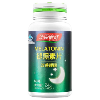 

By-health Brand Melatonin Tablet 400mg/piece * 60 Pieces Adult Counter Genuine Anti-counterfeiting Inquiry 24 Poor Sleep