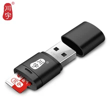 Kawau – Micro lecteur de carte SD 2.0 USB avec adaptateur haute vitesse, fente pour carte TF C286 de 128 GB, mémoire externe d'ordinateur,