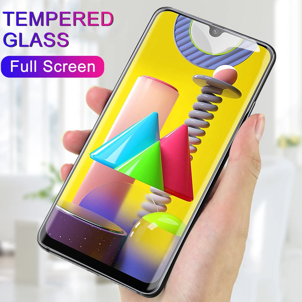 Закаленное стекло для Samsung Galaxy M31 M10 M20 M30 Прозрачная Жесткая пленка M40 передняя