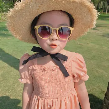 

Summer Dresses Toddler Girl Pure Cotton Short-sleeve Dresses Casual O-neck Dress New Arrival White Party Dresses With Polka Dot