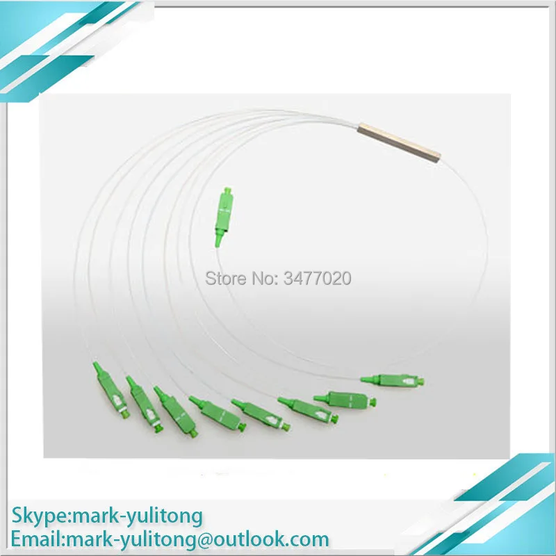 5 шт. FTTH SC APC 1X2/X4/8X16 PLC волокно оптика сплиттер патч-корд 0,9 мм одномодовый мини стальная труба оптический сплиттер sc cnnector