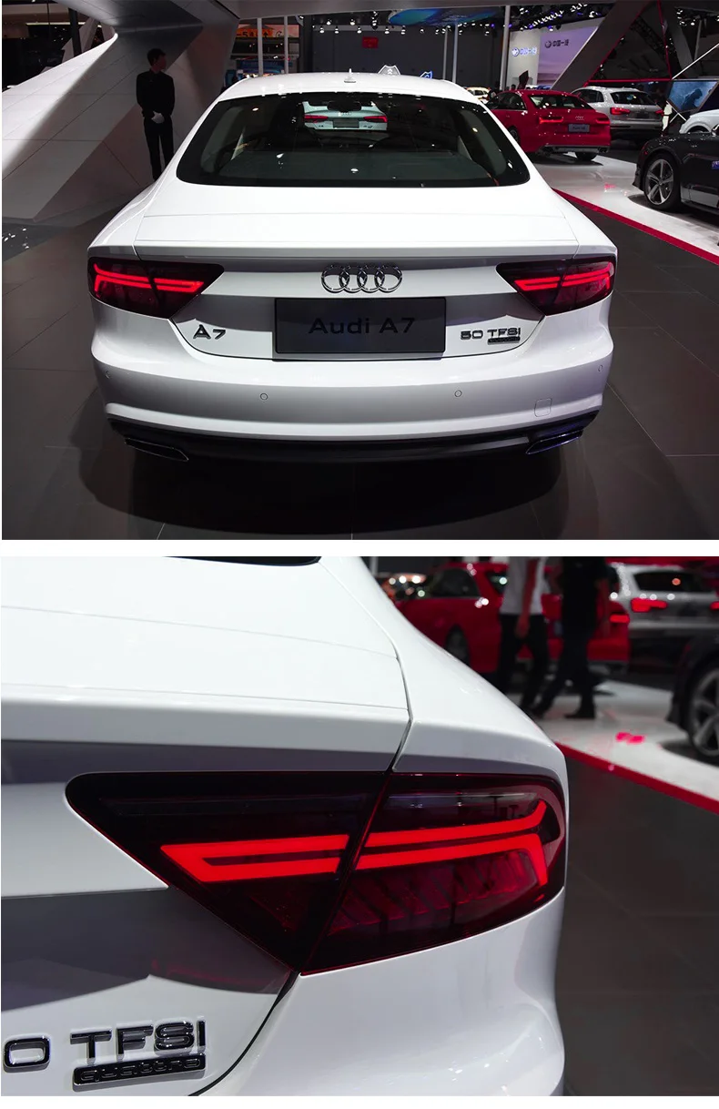 Автомобильный стайлинг 2011 2012 2013 для AUDI A7 светодиодный задний фонарь стояночный тормоз указатели поворота