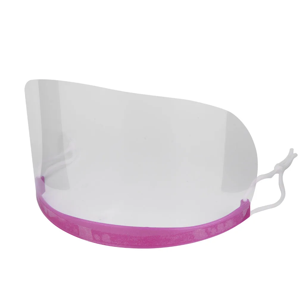 

50Pcs Disposable Plastic Face Shield Transparent Fixed Hairspray Mask Eye Face Protector Salon Hair Cut Face Protective Shield