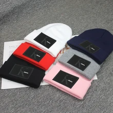 Зимние шапки, женская вязаная шапка, теплые шапки, шапки для девушек, маленьких мужчин, вязаные однотонные милые шапки для девочек, осенние женские шапки