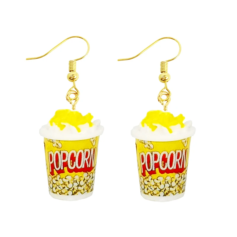 Earrings Women Drop Handmade Cute Girls Gift Eardrop Funny French Fries Cheese Chips Foods dangle earrings drop earrings dome teardrop earrings long earrings