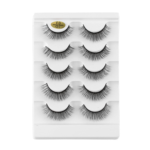 3D/5D/6D Faux Mink Hair False Eyelashes Long Full Volume Fluffy Wispies Lashes Handmade Eyelashes Extension Tools