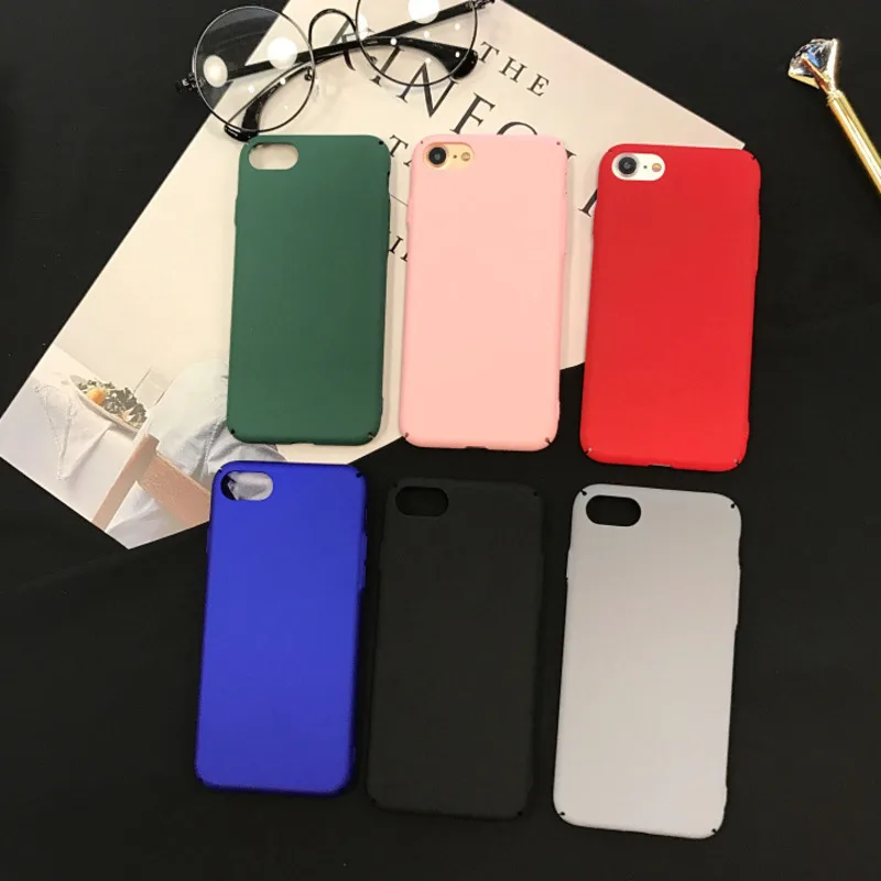 

Simple all-inclusive matte solid color mobile phone case for iPhone X XS XR XSMax 8 7 6 6S PluS hard shell protective back cover