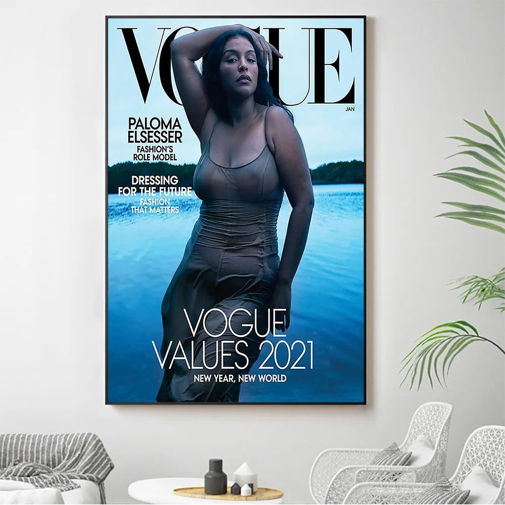 

Silk Cloth Wall Poster Paloma Elsesser Sexy Model Star Art Home Decoration Gift