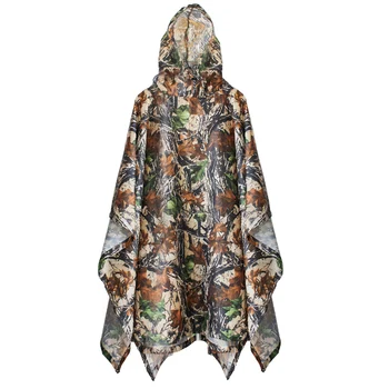 

New Raincoats Women/Men Jungle Rain Poncho Backpack Camouflage Rain Coat Cycling Climbing Hiking Travel Rain Cover Outdoor E2
