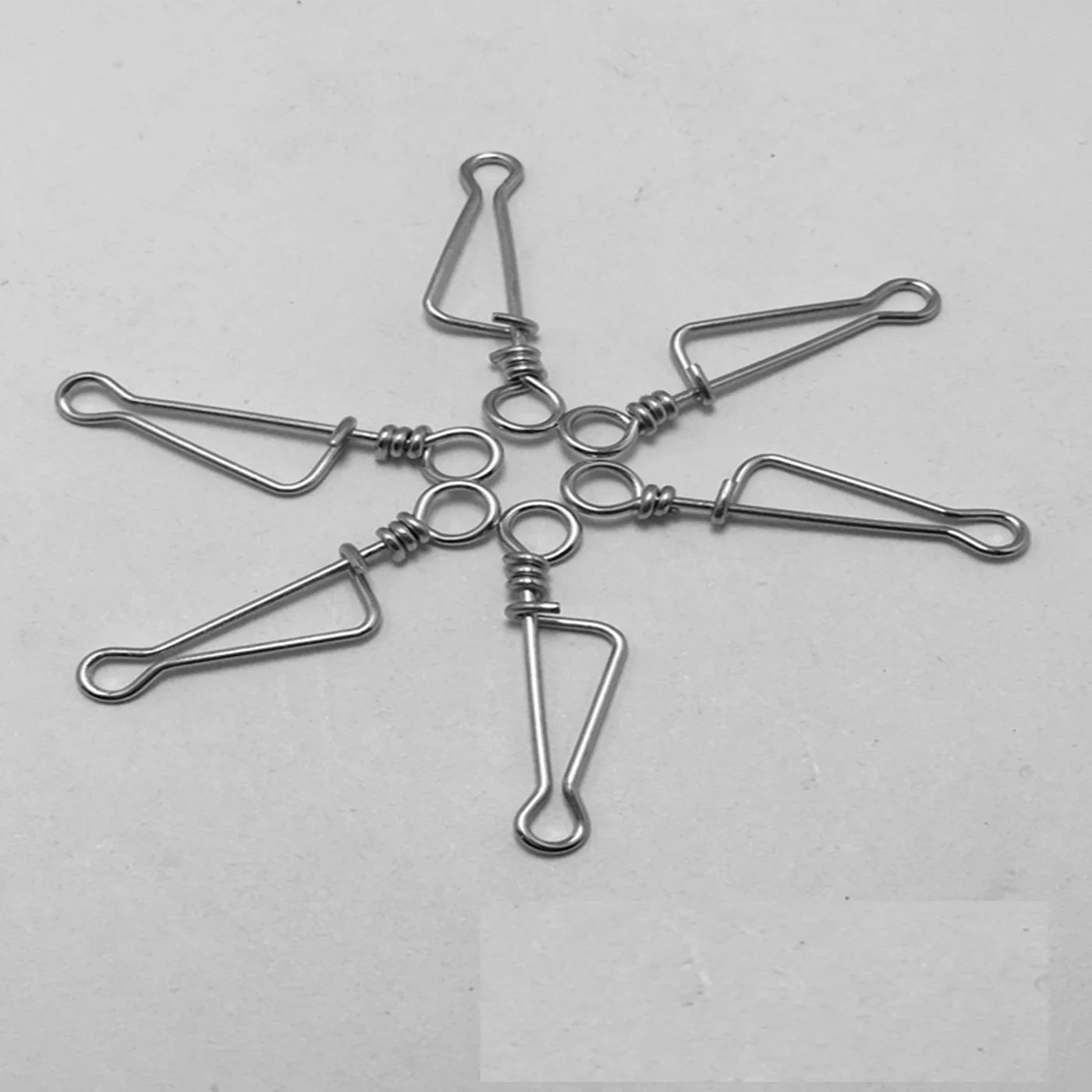 10-Piece Stainless Steel Fishing Connector and Swivel Set