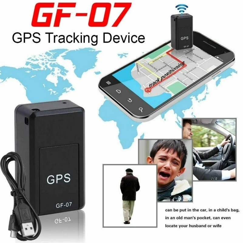 GF07 магнитный мини Персональный питомец gps gprs-трекер USB Запись голоса Запись локатор долгое время ожидания 4 до 6 означает Противоугонный gps