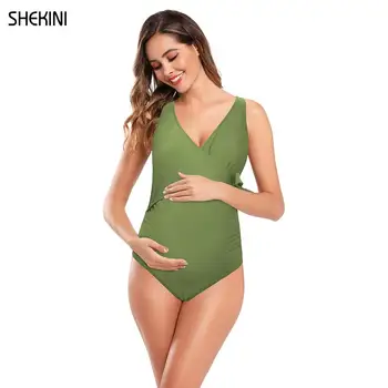 SHEKINI 1280 Women's Push-up Halter Bandage Bikini Swimwear Ruched Medium  Waist Bottoms Two Pieces Swimsuits Beach Bathing Suits - AliExpress