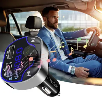 

FM Transmitter Handsfree Bluetooth 5.0 Car Kit MP3 2.4A Dual USB Modulator Charger FM With Transmiter Player Car K4N1