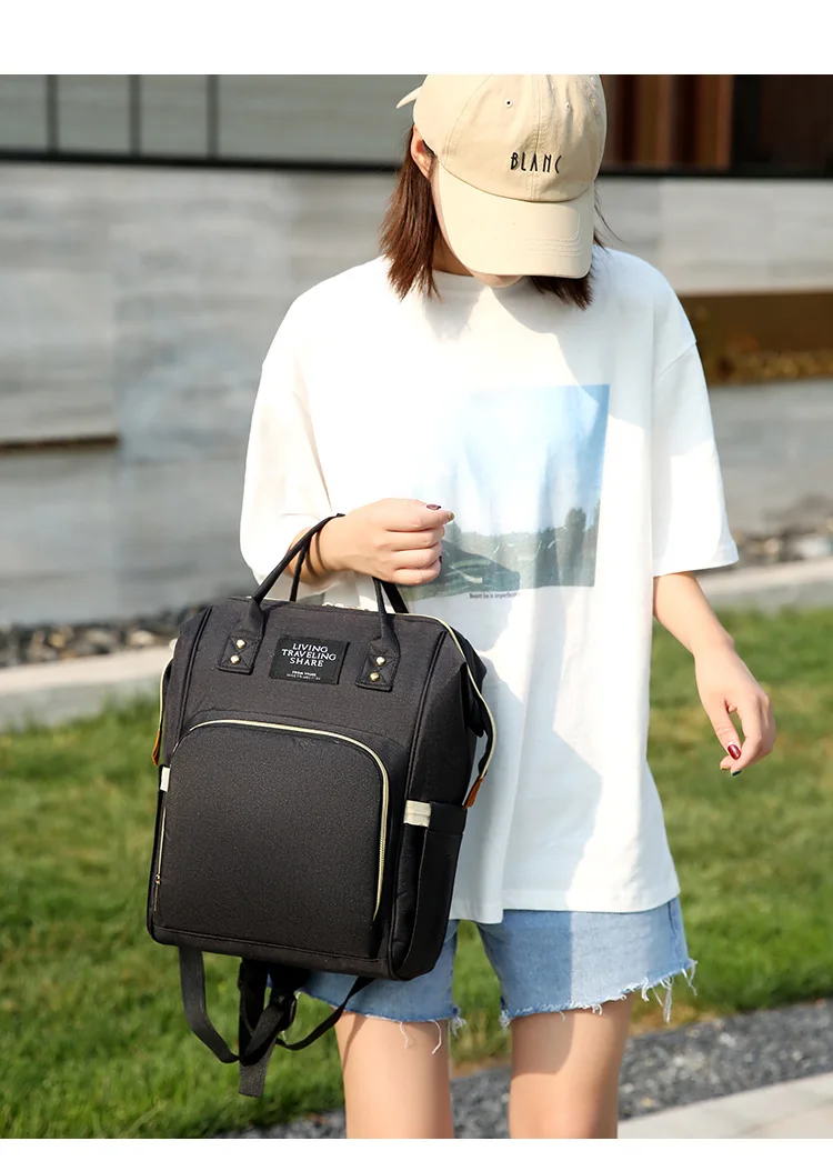 Mom Travel Backpack Mummy Bag Pregnant Women Waiting For a Package Large Capacity Mummy Bag Baby Diaper Bag