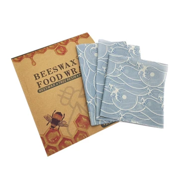 

Bee'S Wrap Assorted 3 Pack, Eco Friendly Reusable Food Wraps, Sustainable Plastic Free Food Storage - 1 Small, 1 Medium, 1 Large