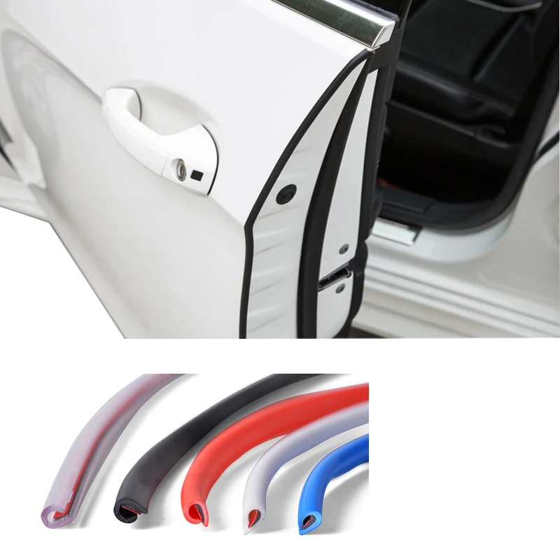 

5M car door traveler rubber edge protection strip side door trim strip adhesive anti-scratch automobile car