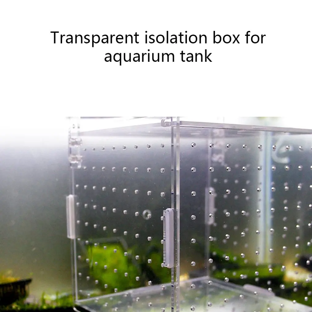 Aquarium Transparent Aquarium Fish Fry Incubator Breeding Box Production Box Single And Double Grid Isolation Network