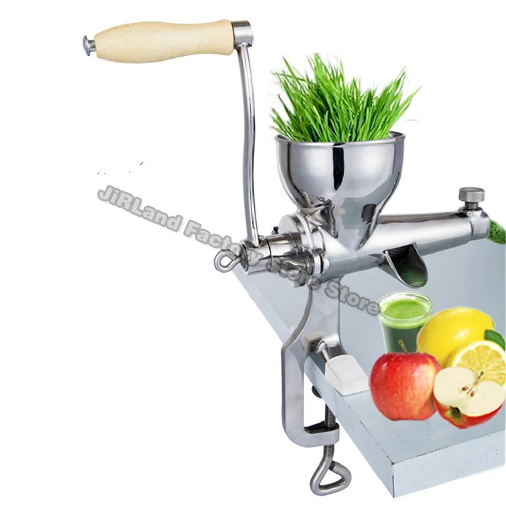 Stainless steel manual juicer Meat, fruit, vegetables, wheatgrass press Household kitchen tools  Hand - operated juice machine 6