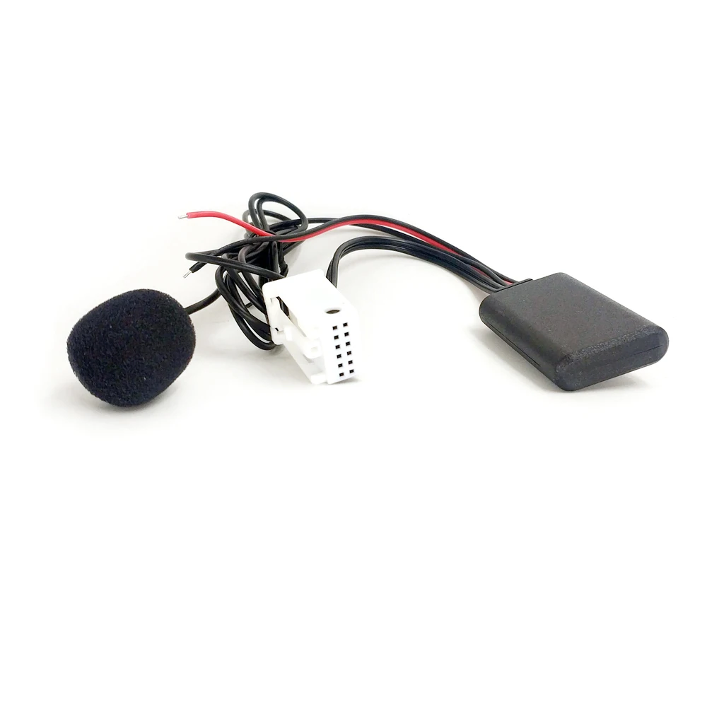 Biurlink 12Pin cd-чейнджер беспроводной Bluetooth Hands Free микрофон аудио приемник AUX адаптер кабель для peugeot 207 RD4