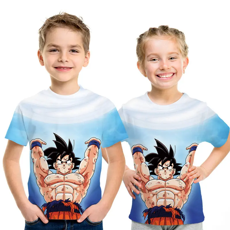 PT236 Dragon ball Z новые 3D hrarjuku Z футболки Goku детская Повседневное для мальчиков и девочек топы, футболка одежда Забавные футболки для всей семьи одежда для детей и их родителей - Цвет: PT236