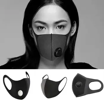 

5Pcs PM2.5 Thicken Anti Bacteria Haze Dustproof Face Mask with Breath Valve masca Anti Dust Allergy In stock fast shipments