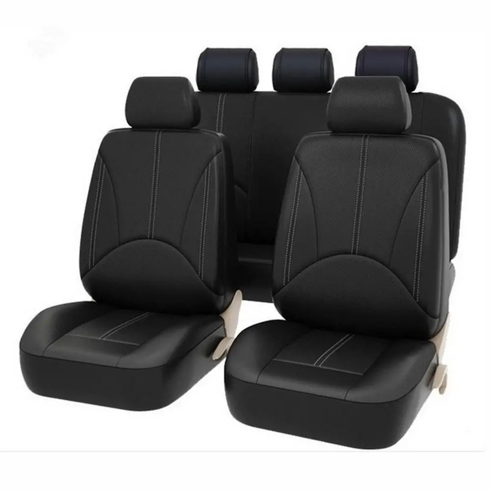

Universal Car seat Cover Pu Leather Automobile Seat Covers 2 Types Four Seasons Car Seat Protector