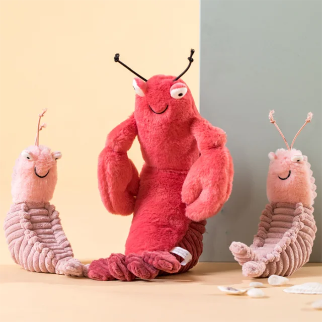 New Lobster Plush Toys Cartoon Animal Shrimp Plush Dolls Funny Cute Movie Stuffed Lobster Toys For Children Kids Friends 3