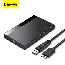 Baseus HDD чехол 2,5 SATA к USB 3,0 Тип C 3,1 адаптер HDD корпус внешний жесткий диск чехол 6 ТБ HD Жесткий диск SSD HDD коробка Caddy Baseus HDD чехол 2,5 SATA к USB 3,0 Тип C 3,1 адаптер HDD корпус внешний жесткий диск чехол 6 ТБ HD Жесткий диск SSD HDD коробка Caddy