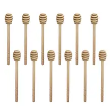 12 шт. ложка для меда палочки Длинная Деревянная Ручка практичные машинки для варенья для медового банка для пищевых продуктов