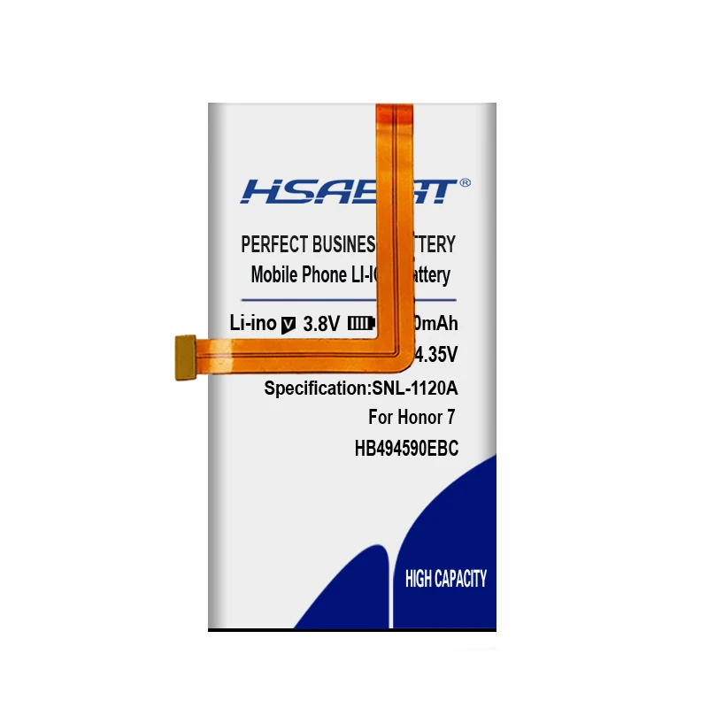 HSABAT 4650 мА/ч, HB494590EBC Батарея для huawei Honor 7 G620 G628 PLK-AL10 PLK-UL00 PLK-TL01H