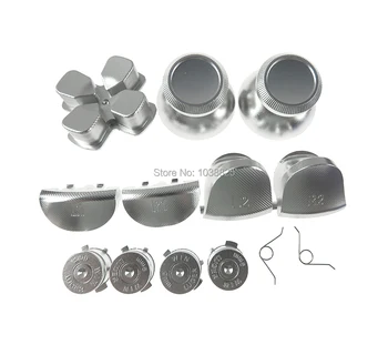 

1Set Metal 3D Analog Joystick Thumb Stick Grips Caps L1 R1 L2 R2 dpad cross Button For PS4 JDS010 JDS001 jdm001 Controller V1
