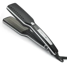 Широкий выпрямитель для волос цифровой дисплей Влажная и сухая двойного назначения керамический термостат Выпрямитель для волос электрическая плойка завивка