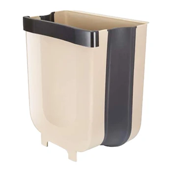 

2 Pack Hanging Trash Can for Kitchen Cabinet Door,Foldable Waste Bins for Bathroom Bedroom Office Car,Home and Outdoor