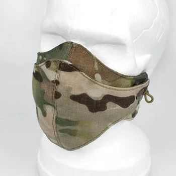 

New outdoor Cordura Half Tactical Protective Gear Camouflage Multicam Training Cycling Face Visor Cover