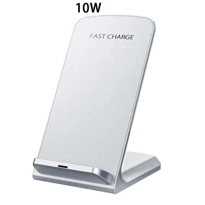 10W White 7,5 Вт/10 Qi Беспроводное зарядное устройство Держатель для iPhone X XS 8 XR samsung S9 S10 S8 S10E 15 Вт быстрая Беспроводная зарядная станция зарядное устройство для телефона - Тип штекера: 10W White