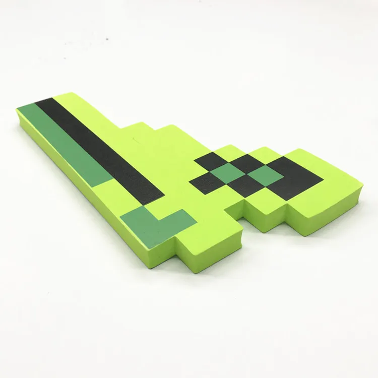 Новейший дизайн Размеры 45 см Minecrafted голубой бриллиант меч мягкой eva игрушки из пеноматериала меч серый Кирка для детей, игрушки для детей