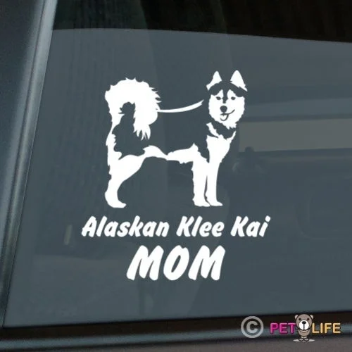 Alaskan Klee Kai Mom Sticker Die Cut Vinyl- akk window decal