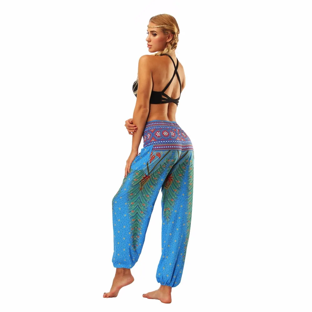 TL002- blue loose yoga pant legging (7)