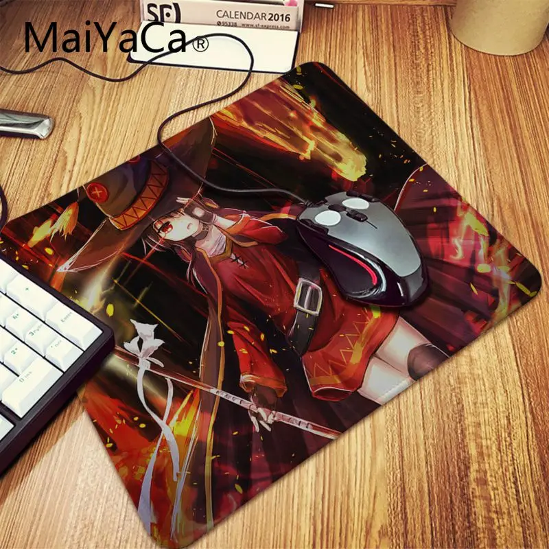 MaiYaCa megumin аниме прочный резиновый коврик для мыши коврик уникальная настольная Панель ноутбук ПК Компьютер Pad xl прочный резиновый Аниме Коврик для мыши