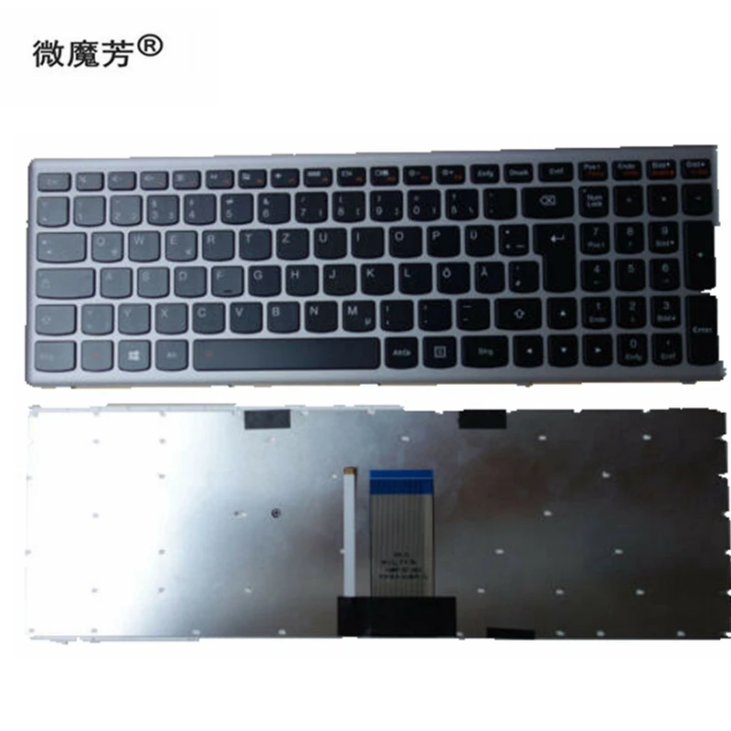 QH новый для Lenovo IdeaPad Z710 U510 клавиатура со светодиодной подсветкой Beleuchtet GR Замена